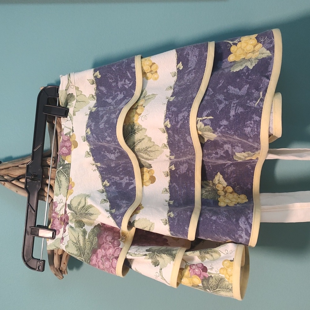 Handsewn Apron...Made with Vintage Tablecloth material